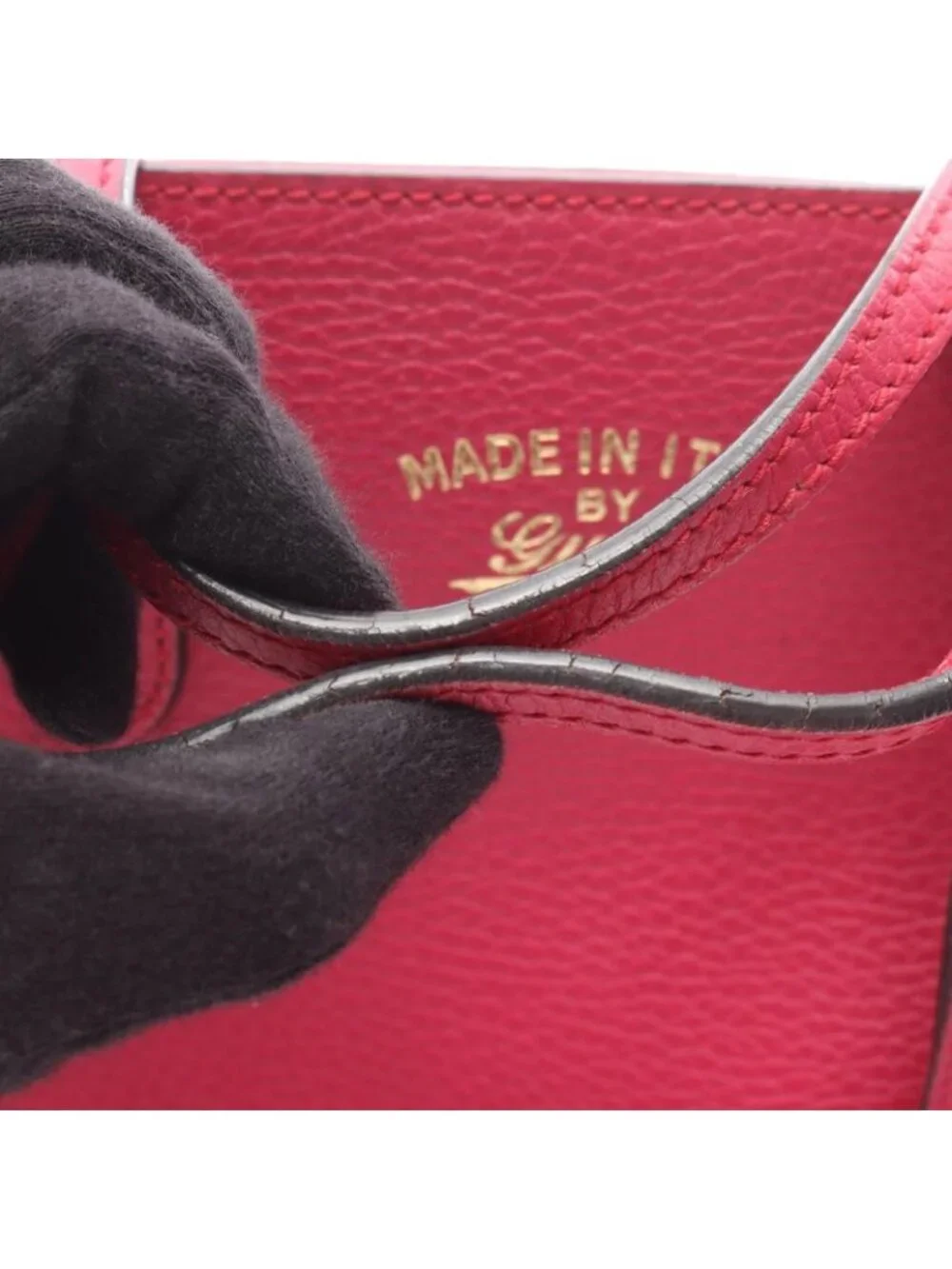 ★SOLD★ Gucci Handbag Swing Mini Pink Leather B - Picture 12 of 15